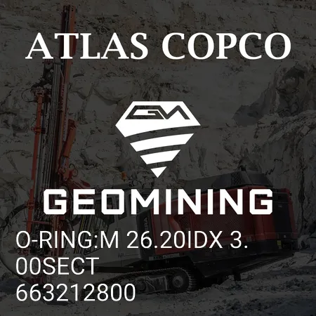 663212800 УПЛОТНИТЕЛЬНОЕ КОЛЬЦО:M 26.20IDX 3.00SECT Atlas Copco / Epiroc