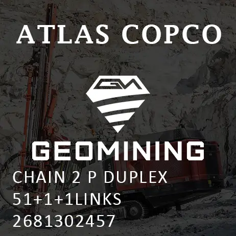 2681302457 ЦЕПЬ 2 P ДУПЛЕКС 51+1+1ЗВЕНЬЯ Atlas Copco / Epiroc