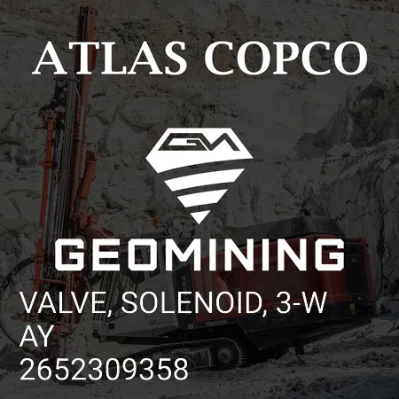 2652309358 КЛАПАН, ЭЛЕКТРОМАГНИТНЫЙ, 3-ХОДОВОЙ Atlas Copco / Epiroc