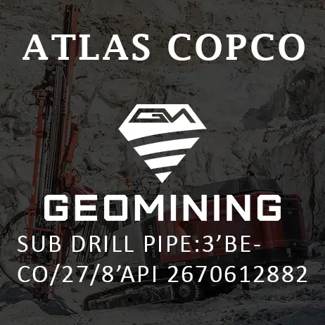 2670612882 ТРУБА ДОПОЛНИТЕЛЬНАЯ БУРИЛЬНАЯ: 3'BECO/27/8'API Atlas Copco / Epiroc