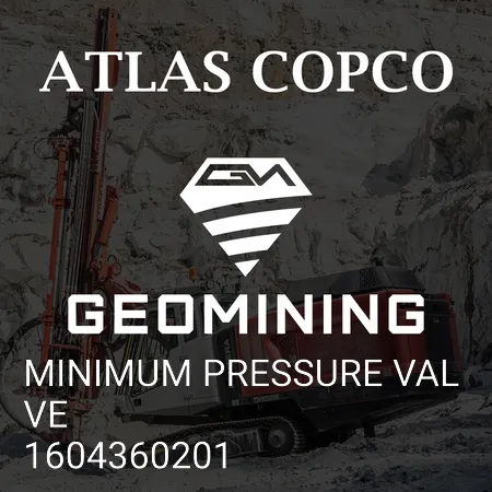 1604360201 КЛАПАН МИНИМАЛЬНОГО ДАВЛЕНИЯ Atlas Copco / Epiroc