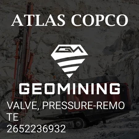 2652236932 КЛАПАН, ДИСТАНЦИОННЫЙ ДАТЧИК ДАВЛЕНИЯ Atlas Copco / Epiroc