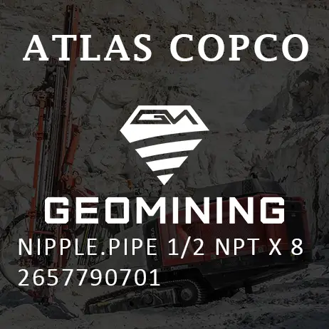2657790701 НИППЕЛЬ  ТРУБНЫЙ 1/2 NPT X 8 Atlas Copco / Epiroc